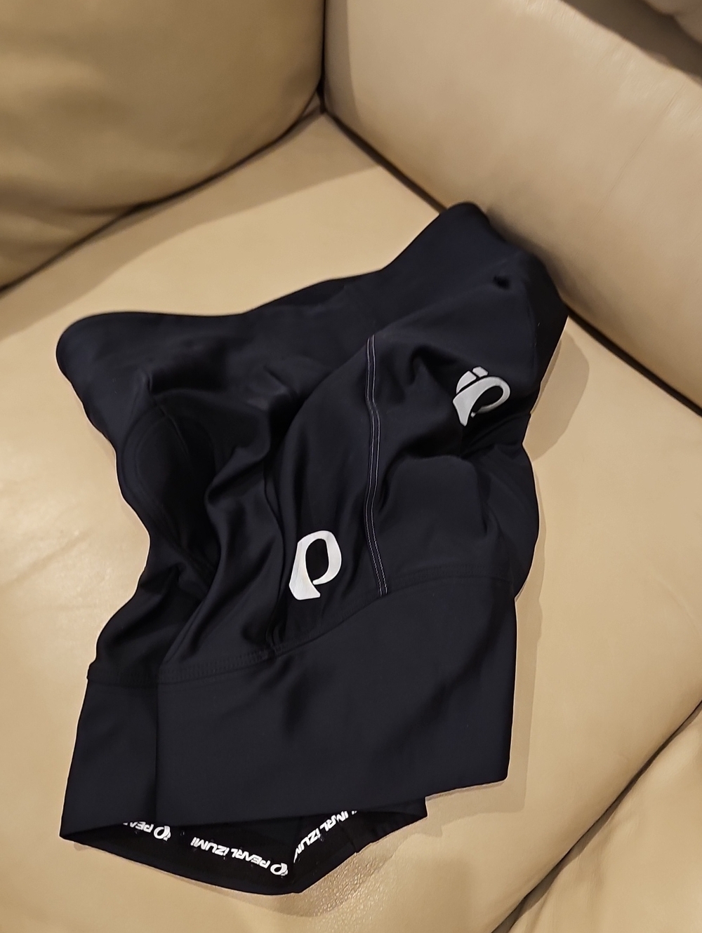 Pearl Izumi Women’s Black Cycling Shorts with White Logos